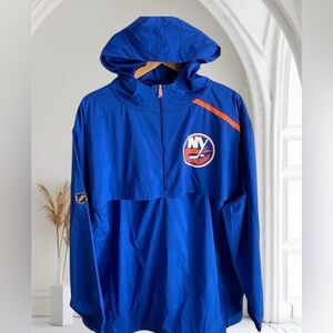 FANATICS NHL NY ISLANDERS 1/4 ZIP HOODIE SZ XL